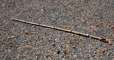 Desert pavement (bamboo stick is six feet [1.8m] long)