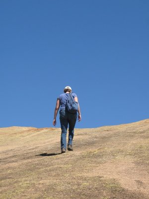 hiking up the koppie