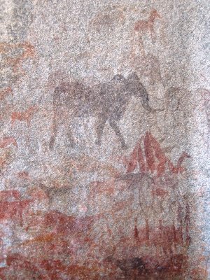 Rock paintings outside of Harare