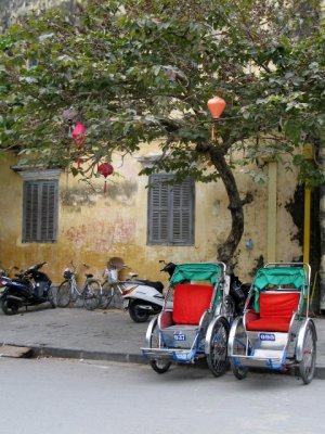 colorful rickshaws