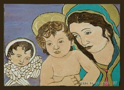 Guardian Angel, Baby Jesus and Mary.