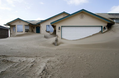 Sand Blasted Home Along The Oregon Coast