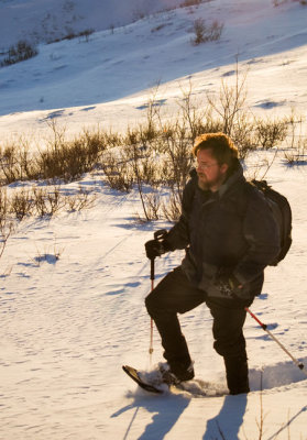 Having Fun Trying Out My New Snowshoes