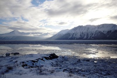 Wide Angle View Of Turnagain Arm