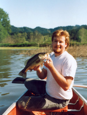 Largemouth Bass Caught On A Buzz Bait