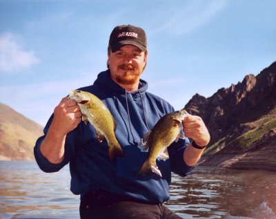 Brother Tom With A Couple Of Small Mouth Bass