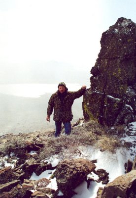 Three Hour Climb Leaves Mann Lake Looking Over My Shoulder