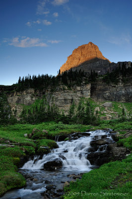 Morning Light on Clements Mountain and Logan Creek