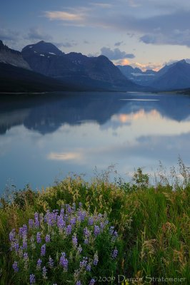 Lake Sherburne Reflection