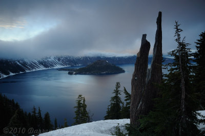 Wizard Island and Crater Lake