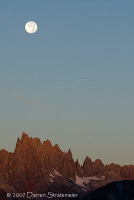 Moon Over Minarets, Mammoth Lakes