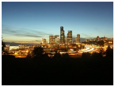 Downtown Seattle from Beacon Hill at Night (I)