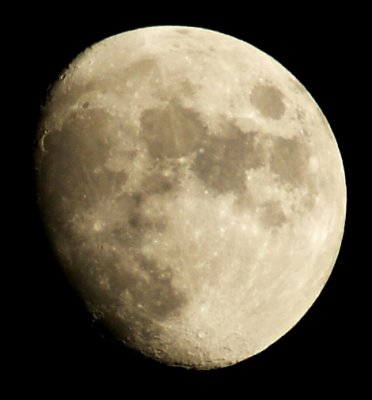 June 22nd 2010 Moon Waxing Gibbous 89% of full