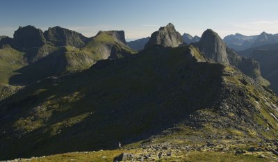 Overlooking the ridge connecting Markan with Branntuva