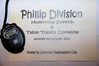 2010 Phillip Division Humorous and Table Topics Contest