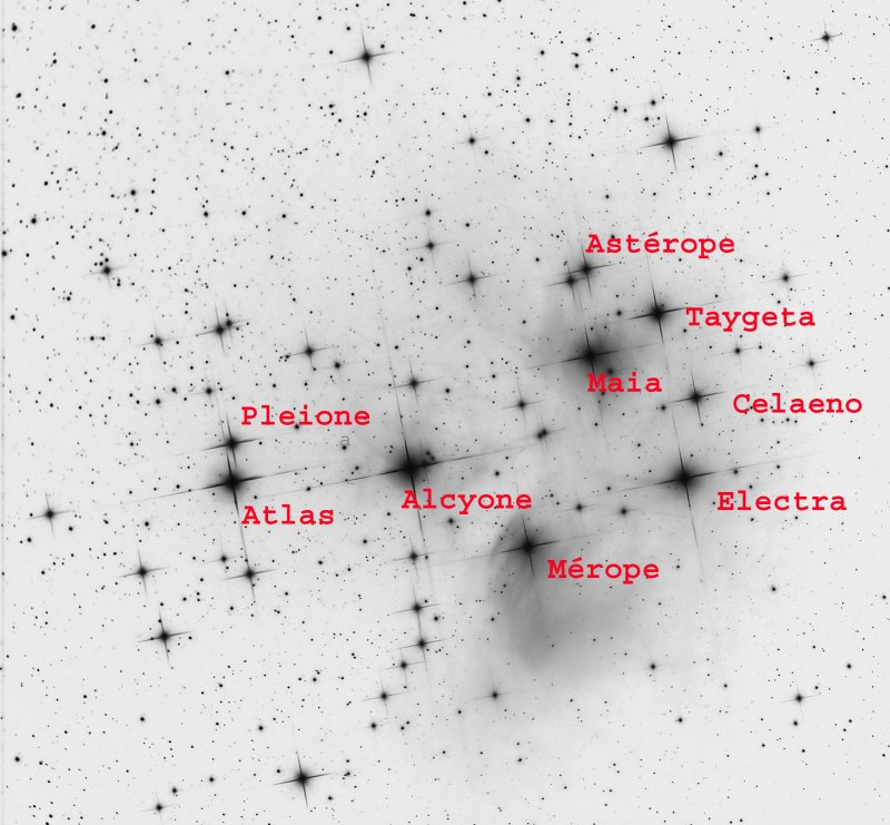 M 45, Les Pliades