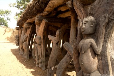 Villaggio di Dogon di pianura: particolare del Togun