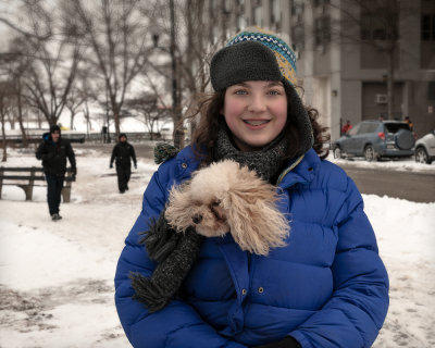 Girl and dog 2