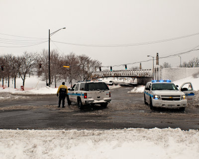 Blocking Acess to Lakefront During Clean Up