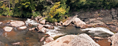 Linville River between Upper and Lower Falls