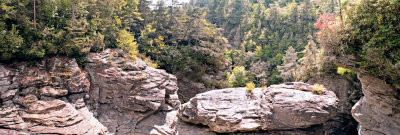 Formations between Upper and Lower Falls