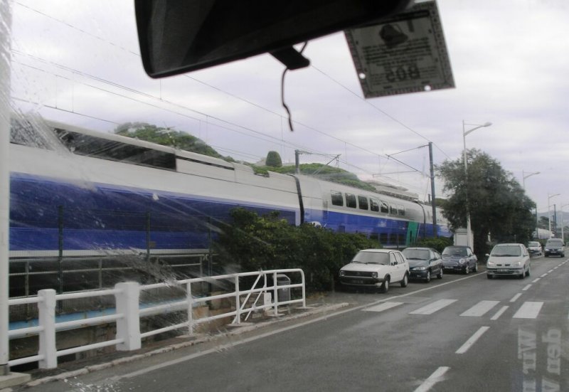 TGV Duplex just outside of Nice