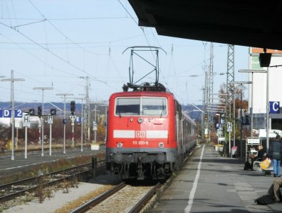 111-class powered regional leaving for Munich