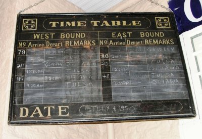 Ottawa timetable from the old days