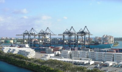 the Maersk dock in Miami