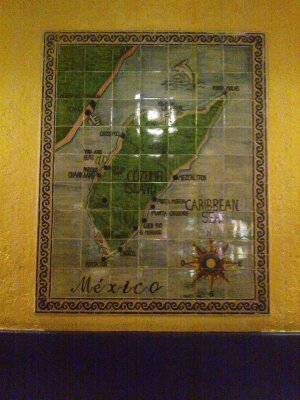 the tiles of Cozumel