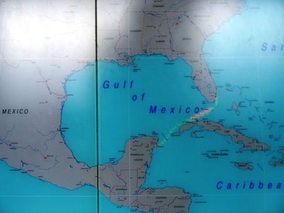 our route across the Caribbean