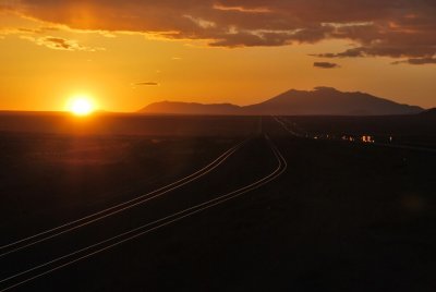 sunset over the San Francisco peaks