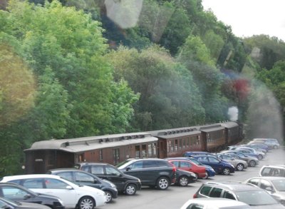 steam special - caught from a bus
