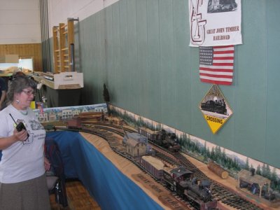 detailed LGB logging railroad with sound