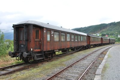 historic wood-sheathed train