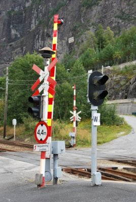 RR Xing installation with brass bell