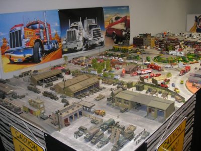 HO-scale vehicle diorama