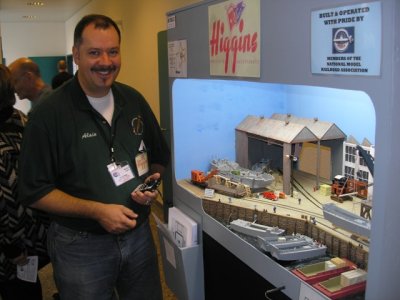 Alain Kap and his new mini-layout