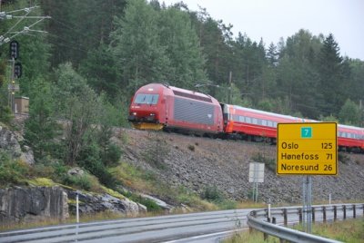 wet intercity bound for Bergen