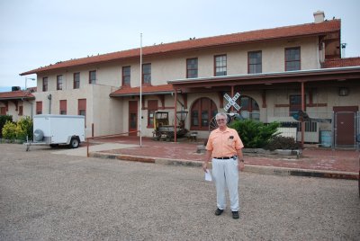 Phil Williams: proud owner of the Clovis depot