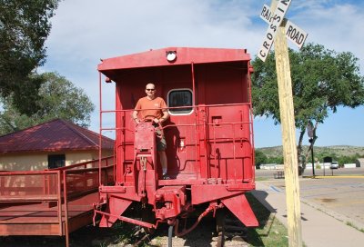 riding the caboose