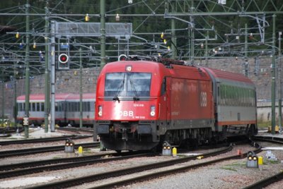 Eurocity with Austrian trainset