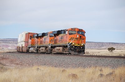 stack train in the curve