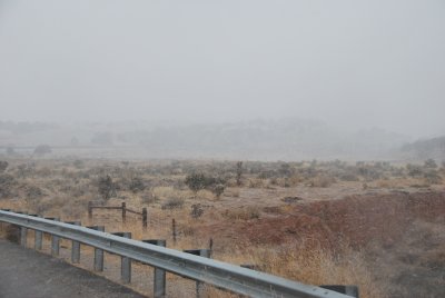 snowstorm over Abo Canyon
