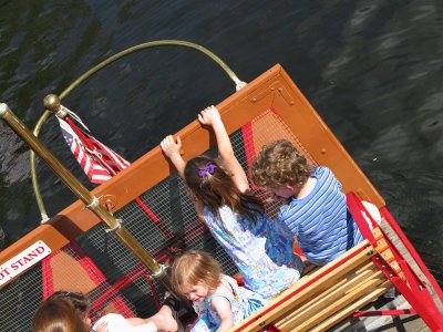 Swan boat ride