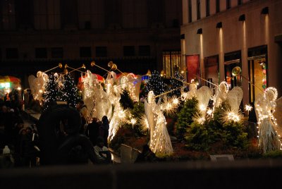 Herald angels at Rockefeller Center