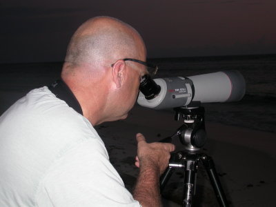 Scoping for Wedge-tailed Shearwaters on Praslin, Seychelles.