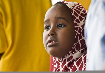 African child in hijab