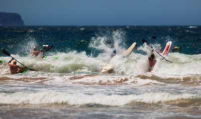 Surf race at Palm Beach