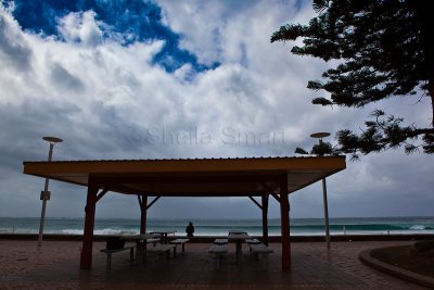 Manly shelter during gale